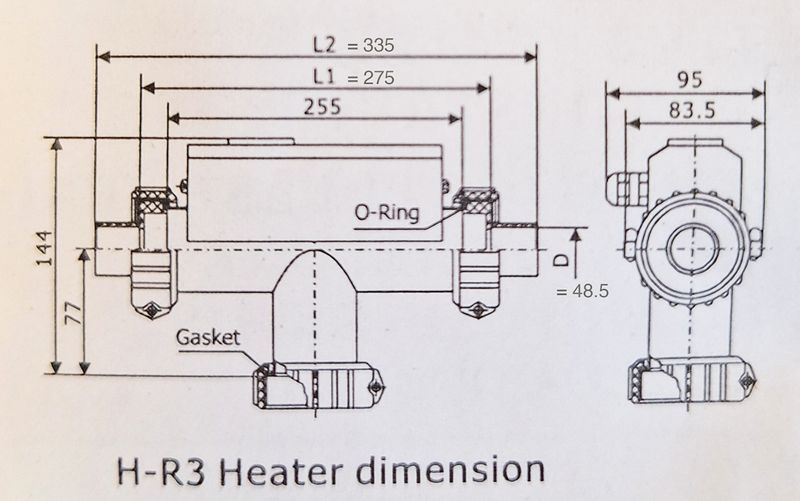 LX Heater H10-R3 med tryckvakt och kontrollkabel