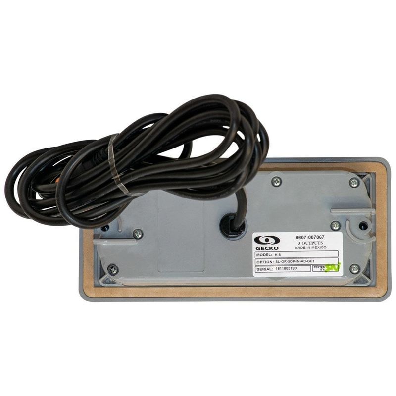 Gecko Aeware K8 Styrpanel - On/Off, Pump 1, Pump 2, Light, Pump 3, Blower,Filter, Up, Down