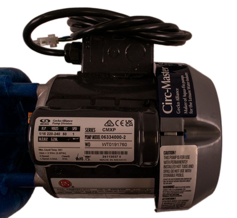 Aqua-Flo Circ-Master CMXP, 1/15hk, 1 växel, 2.0x2.0 tum (Sundance/Jacuzzi)