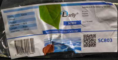 Spa Filter L 90 mm; YD 110 mm; SC803 (Darlly)