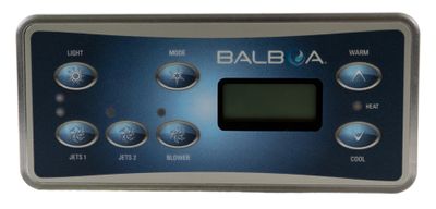 Balboa Styrpanel ML551 - Jets 1, Light, Mode, Jets 2, Jets 3, Jets 4, Warm, Cool - 55600