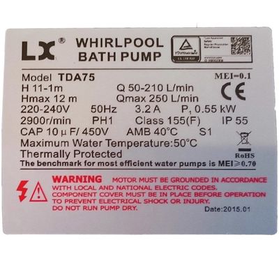 LX Whirlpool TDA75