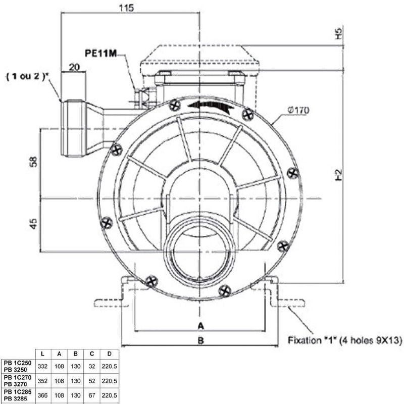 Sirem PB 1C 250 L4B