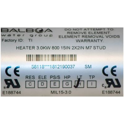 Balboa 3.0kW M7 Plug n' Click (BP Series)