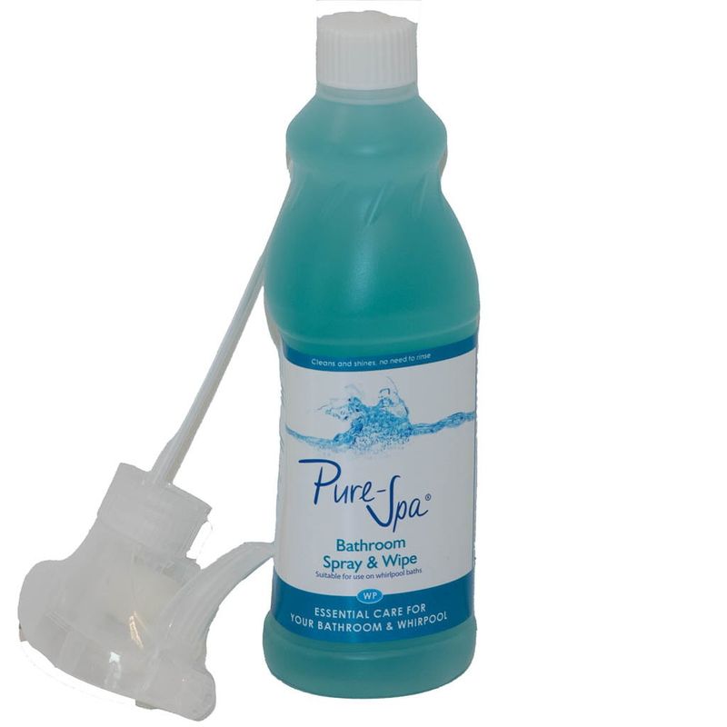 Pure-Spa, Antibakteriell Spray & Wipe Badrum, Perfekt till spabad, 0.5 liter