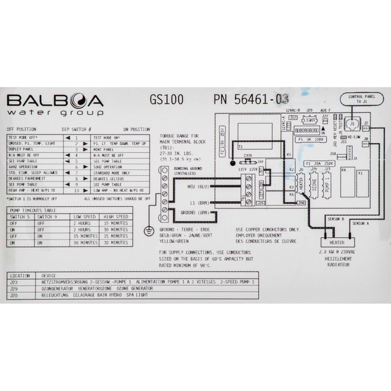 Balboa GS100 3.0kW (nya utseendet) utan värmare