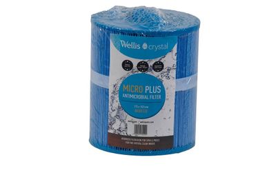 Spa Filter  L 175 mm; YD 152 mm; Wellis Antimicrobial blue (grov gänga)