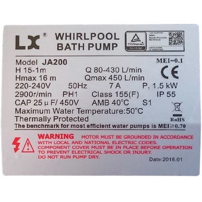 LX Whirlpool JA-serien (JA35, JA50, mfl)