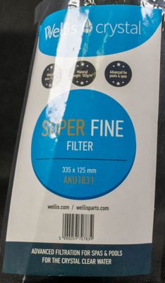 Spa Filter 337 x 124 white (no thread)