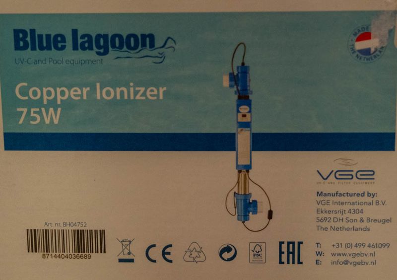 Blue Lagoon UV-C desinfektionsenhet 75W, 2 bar