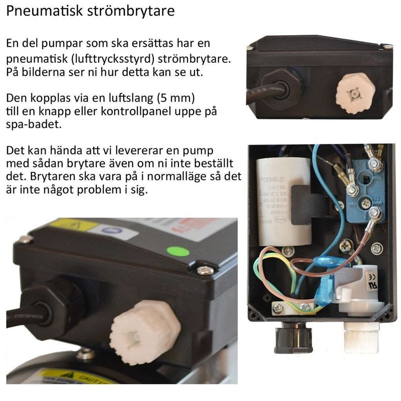 LX Whirlpool STP75 Pool pump, 0.75hk, 1-fas