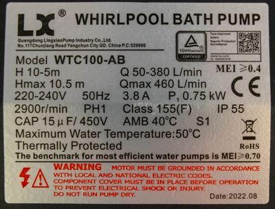 LX Whirlpool WTC100-AB