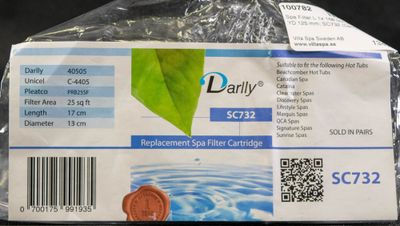 Spa Filter L 1x 168 och 2x 336 mm; YD 125 mm; SC732 (Darlly)