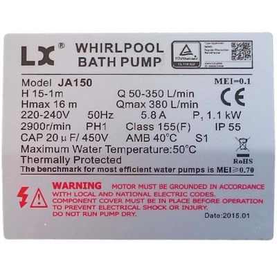 LX Whirlpool JA-serien (JA35, JA50, mfl)