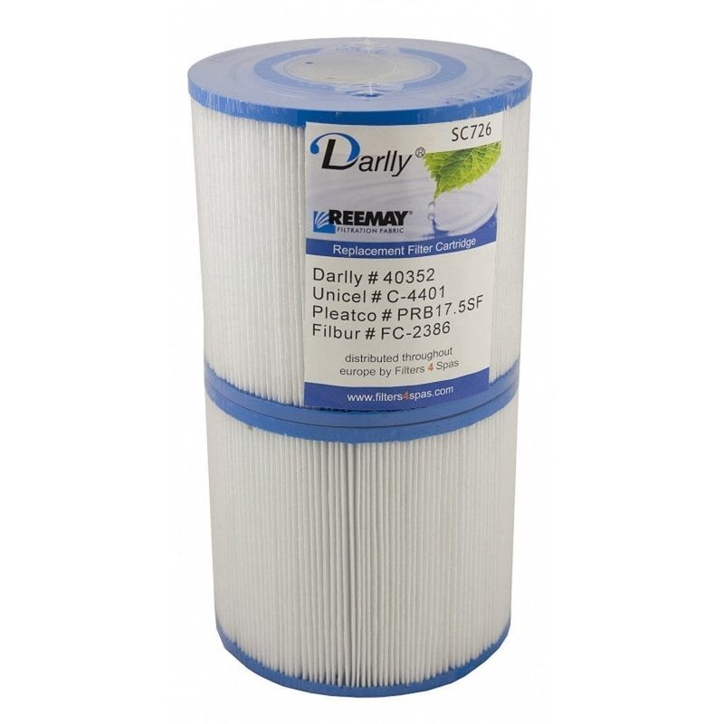 Spa Filter L 1x 118 och 2x 235 mm; YD 125 mm; SC726 (Darlly)