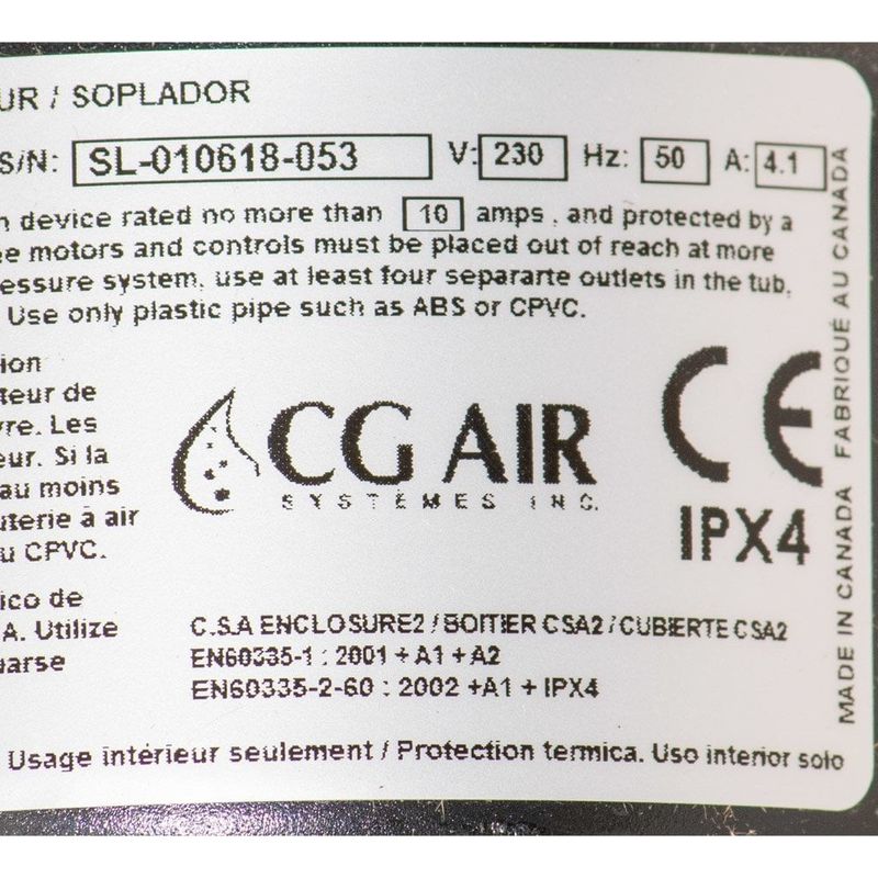 CG Air 900W med uppvärmning