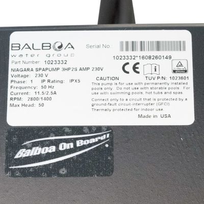 Balboa Niagara Pump, 3.0hk, 1 växel