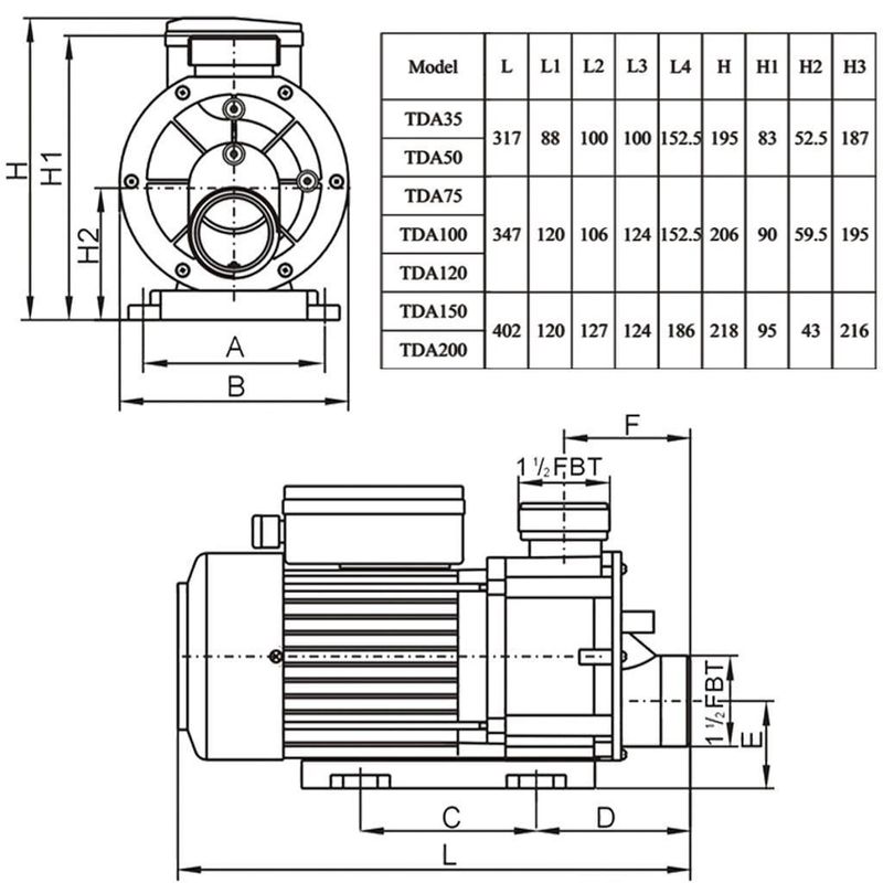 LX Whirlpool TDA50