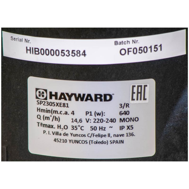 Hayward MaxFlo XL, 0.5hk, 1-fas