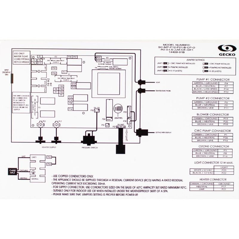 Gecko SSPA (2 vattenpumpar + luftpump)