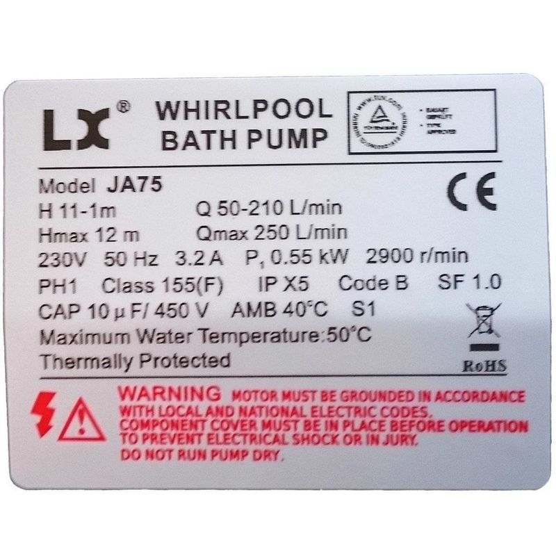 LX Whirlpool JA-serien (JA35, JA50, mfl)