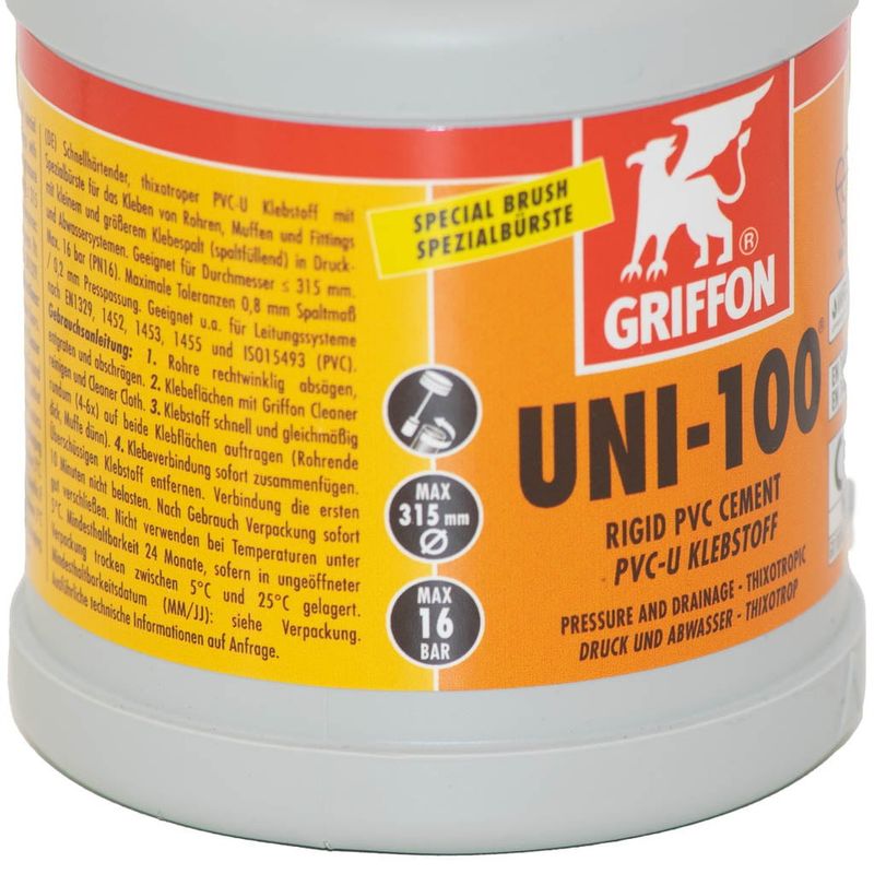 PVC Lim - Griffon Uni-100 XT Rigid PVC Cement