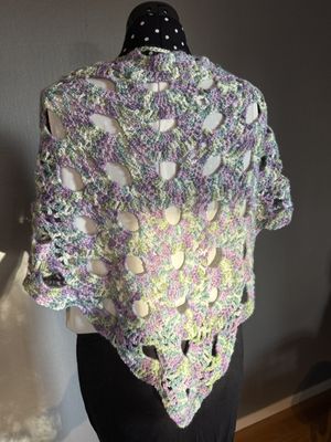 Sjal i snäckskalsmönster