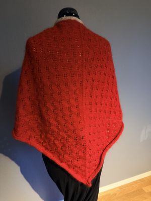 Stor sjal i ull/nylon/mohair