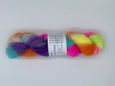 Hjerte Kid Mohair hand dyed