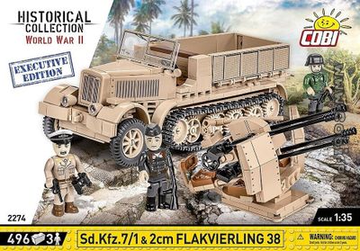 COBI-2274 TYSK WW2 SD.KFZ. 7/1 – 2CM LUFTVÄRNSKANON 38 – EXECUTIVE EDITION - SLUTSÅLD