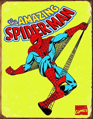 Spiderman tenn skylt – upphängning på väggen