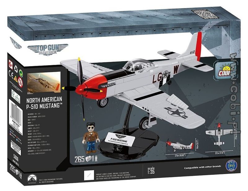 COBI-5806 P-51D MUSTANG TOP GUN MAVERICK LIMITED EDITION
