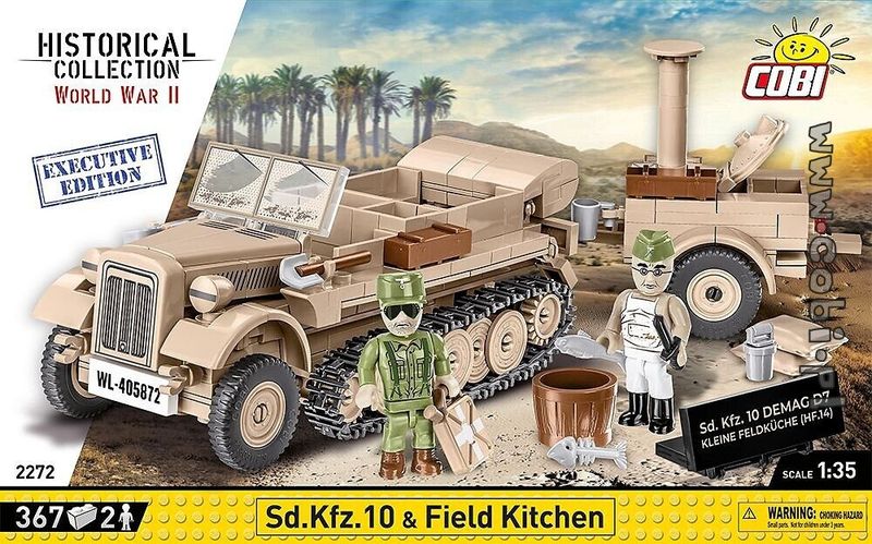 COBI-2272 Sd.Kfz WW2 tyskt fältkök – Executive Edition