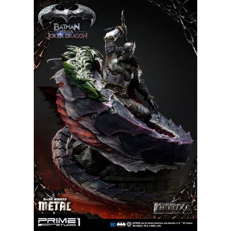 DC Comics: Dark Knights Metal - Deluxe Batman vs Joker Dragon Statue
