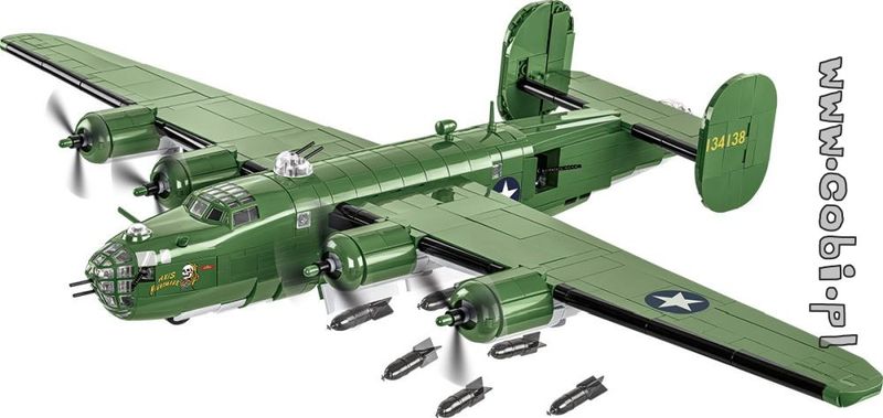 Cobi WW2 amerikanskt bombplan - Consolidated B-24D LIBERATOR
