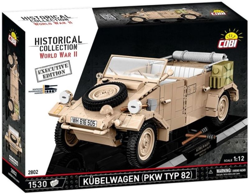 Tysk WW2 Kubelwagen Personenkraftwagen Typ 82 Executive Edition - 1:12