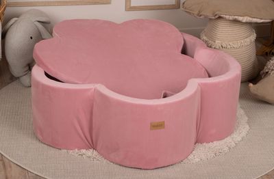 Bollhav med lock - Rosa Blomma