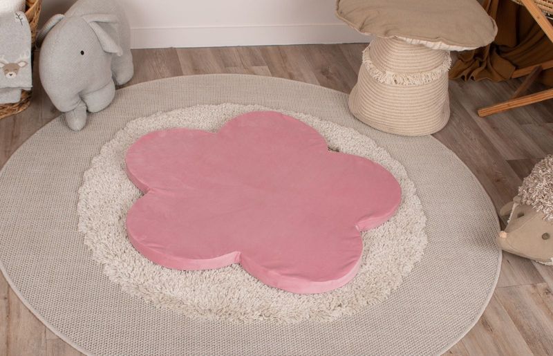 Bollhav med lock - Rosa Blomma