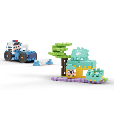 Polisbil & smyckesbutik 80 bitar