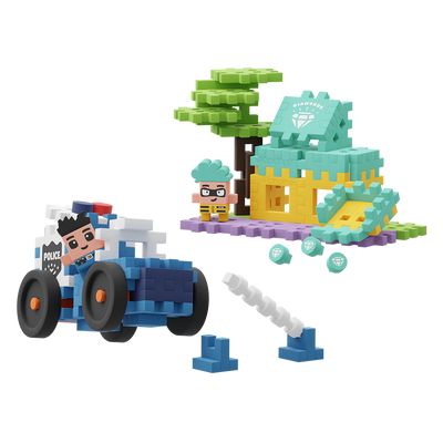 Polisbil & smyckesbutik 80 bitar