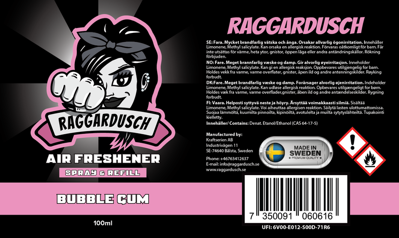 RAGGARDUSCH LADY BUBBLE GUM SPRAY 100ML