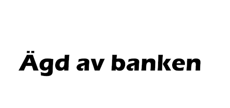 ÄGD AV BANKEN dekal