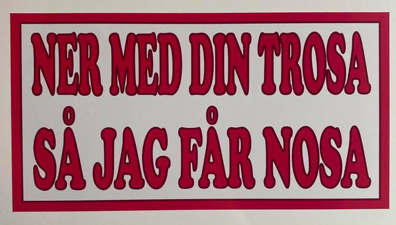 Dekal Ner med din trosa