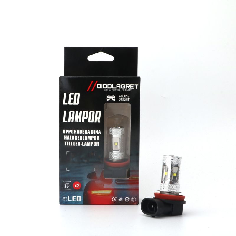 H11 Led-lampor 2pack Dimljuslampor