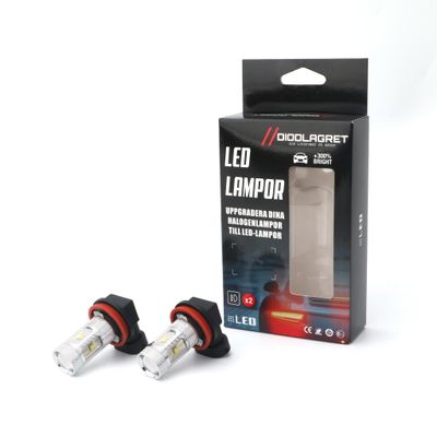 H11 Led-lampor 2pack Dimljuslampor
