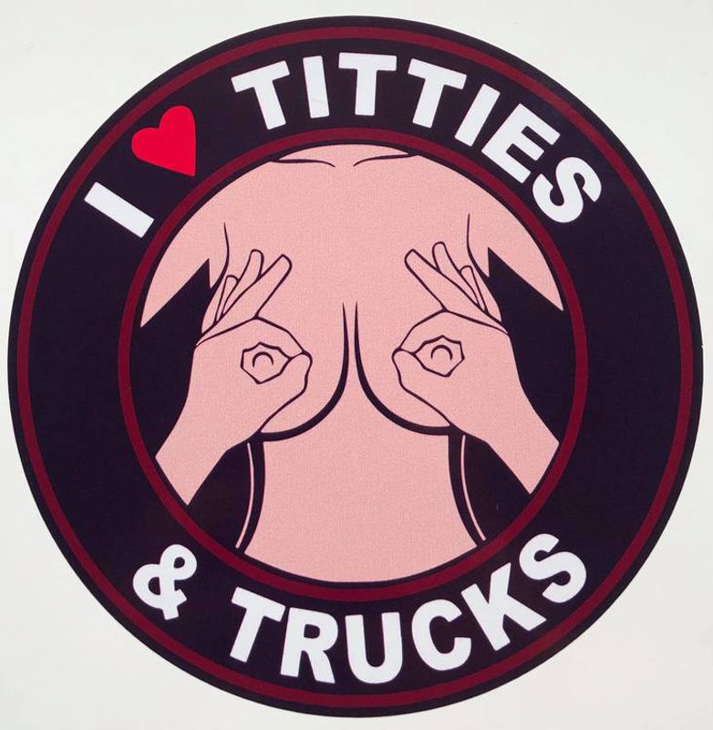 Dekal Titties & trucks