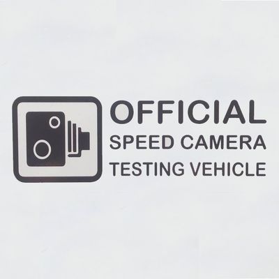 Dekal- Official speed camera testing vehicle