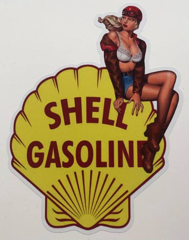 Dekal Shell pin-up