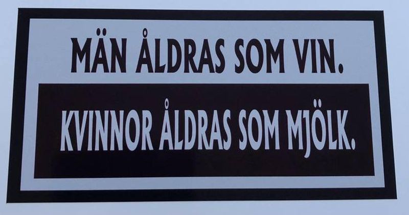 Dekal Män åldras som vin