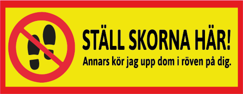 Ställ skorna här